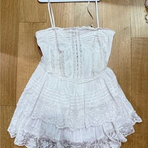 Loveshackfancy Nerida bustier dress size 00 WORN ONCE